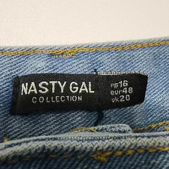 Nasty Gal Ripped Distressed High Rise Women's Shorts 16 - Picture 5 of 5